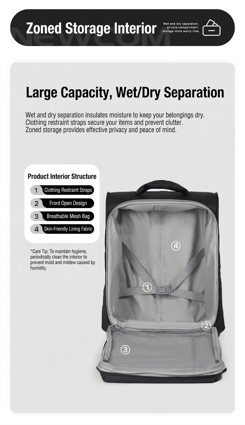 NEWCOM CLOUD Trolley Case Spinner