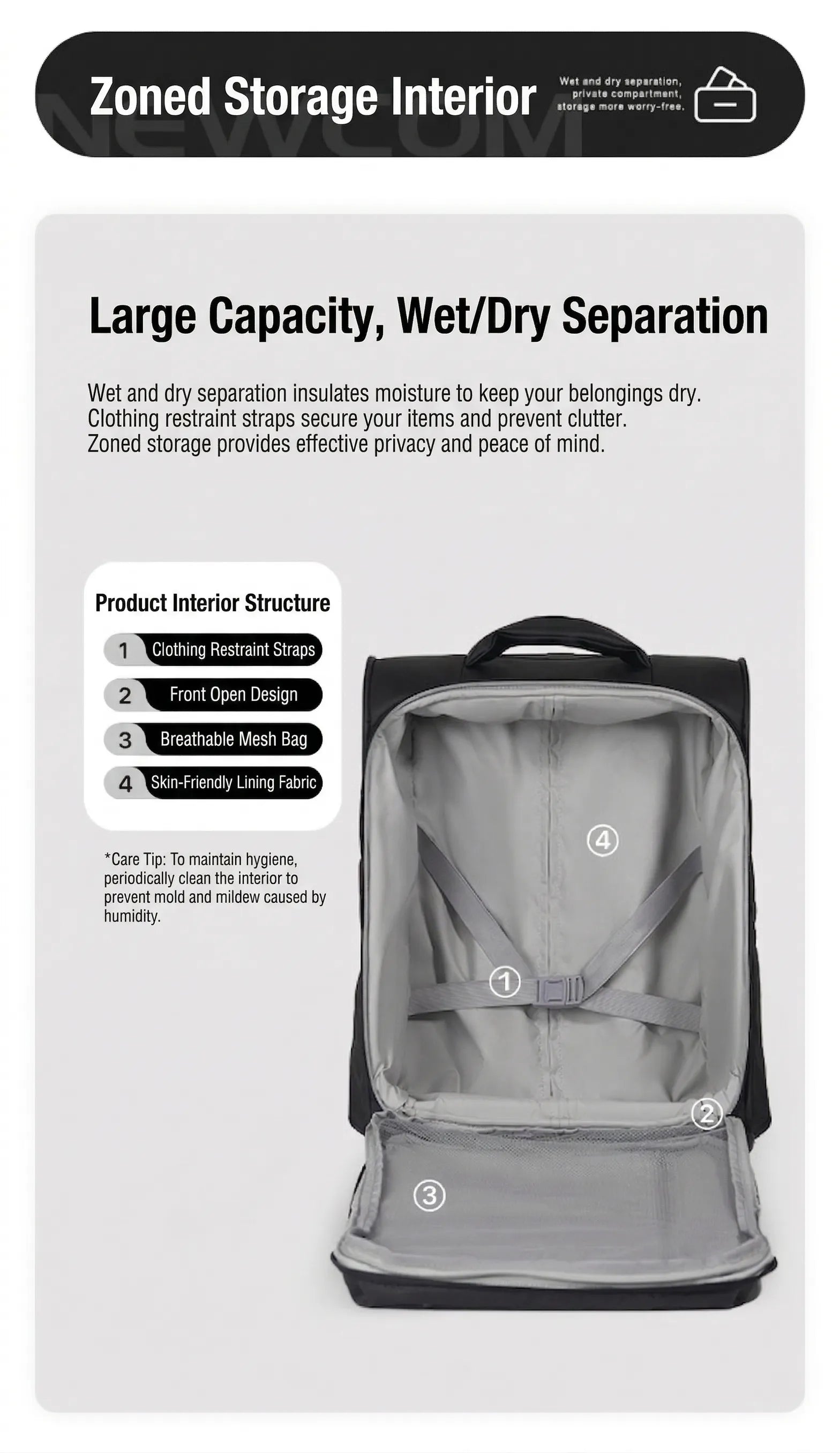 NEWCOM CLOUD Trolley Case Spinner