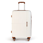 NEWCOM white pp luggage 3 set