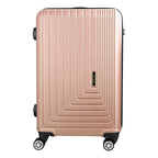 حقيبة سفر صلبة من البولي بروبيلين، خفيفة الوزن، مزودة بعجلات دوارة مزدوجة وقفل إدارة أمن النقل، ومجموعات أمتعة