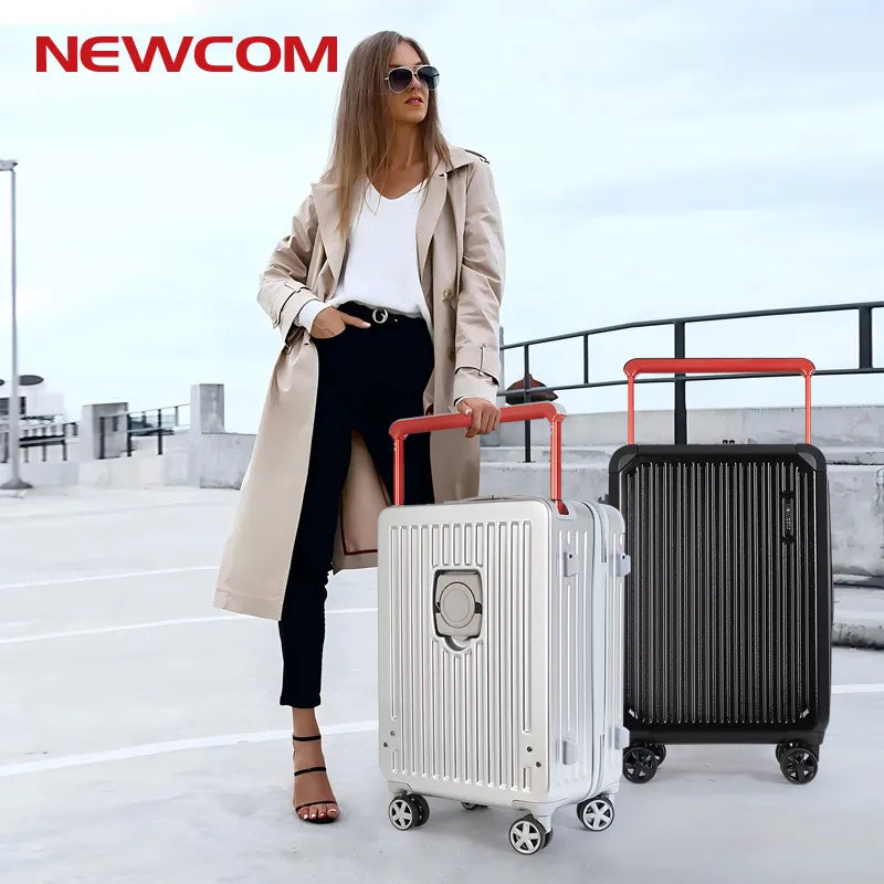NEWCOM Wide handle and cup holder  luggage
