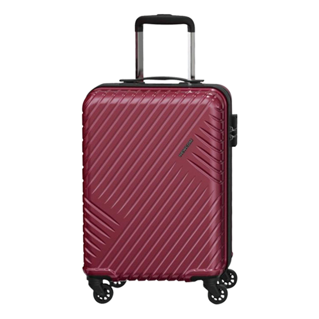 حقيبة سفر صلبة من البولي بروبيلين، خفيفة الوزن، مزودة بعجلات دوارة مزدوجة وقفل إدارة أمن النقل، ومجموعات أمتعة