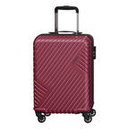 حقيبة سفر صلبة من البولي بروبيلين، خفيفة الوزن، مزودة بعجلات دوارة مزدوجة وقفل إدارة أمن النقل، ومجموعات أمتعة