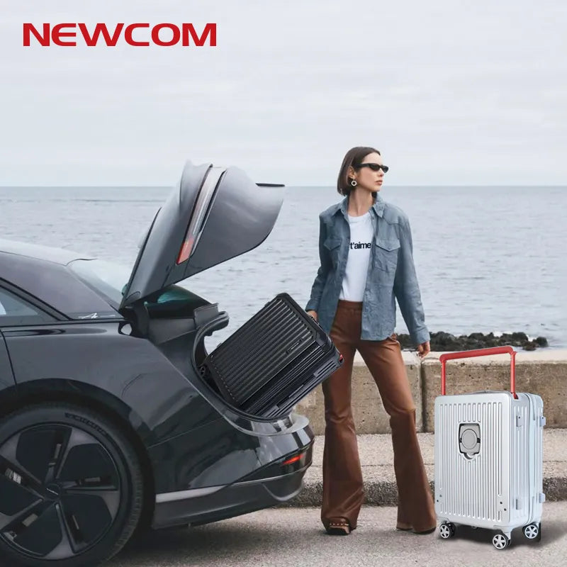 NEWCOM Wide handle and cup holder  luggage