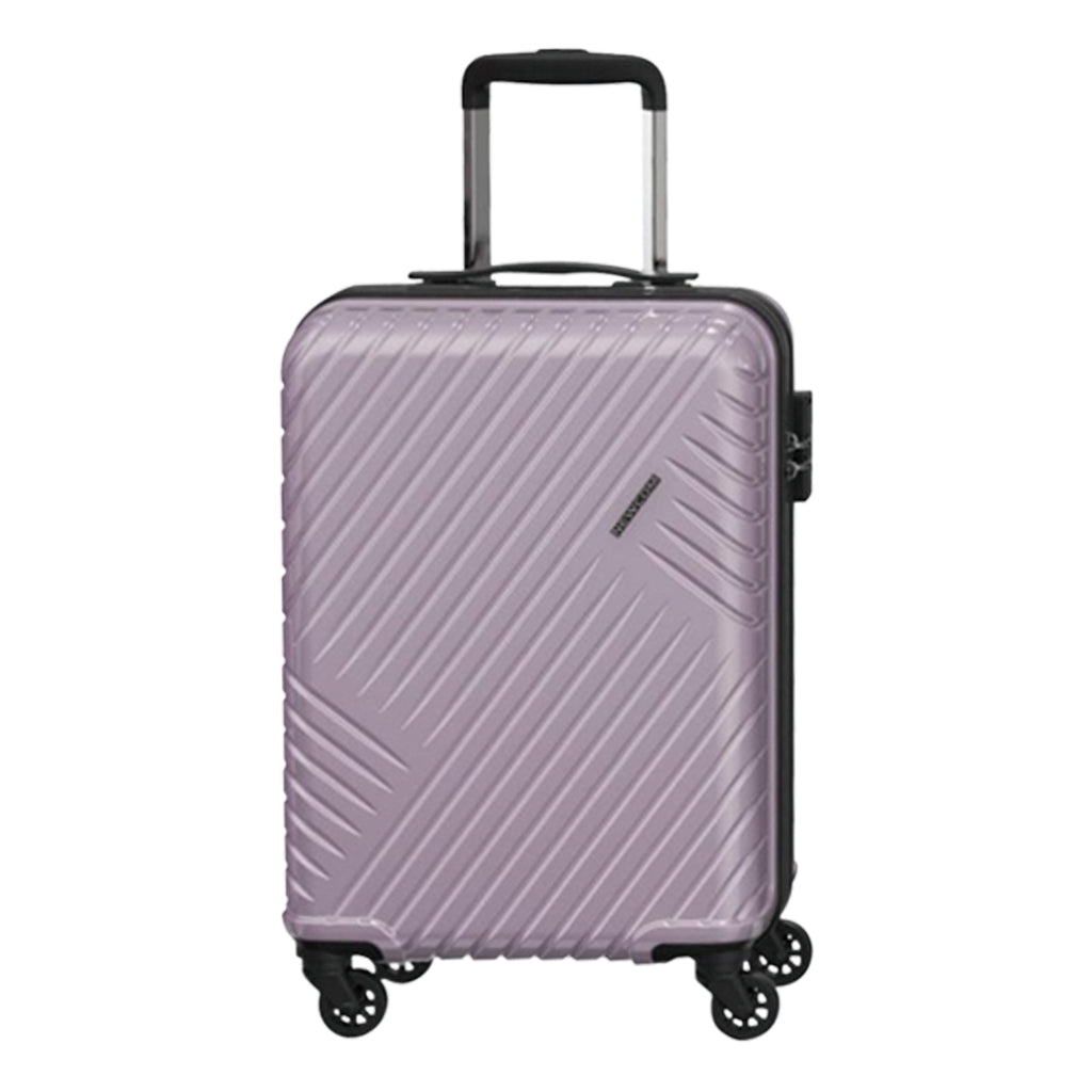 حقيبة سفر صلبة من البولي بروبيلين، خفيفة الوزن، مزودة بعجلات دوارة مزدوجة وقفل إدارة أمن النقل، ومجموعات أمتعة