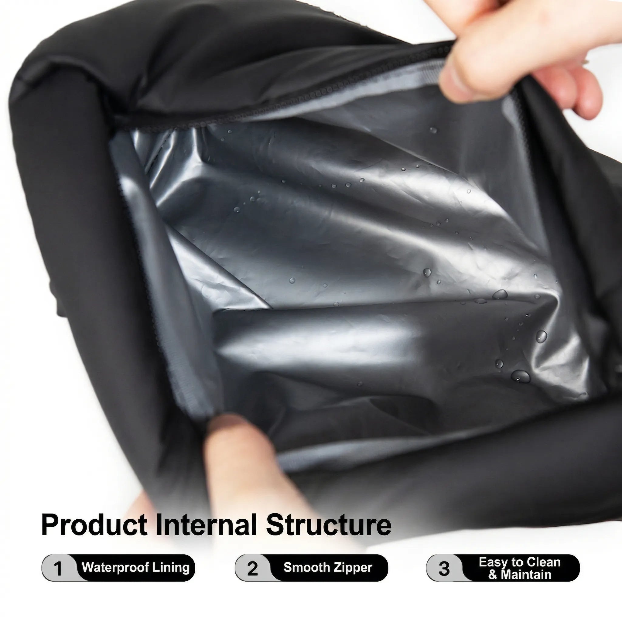 NEWCOM Travel Toiletry Bag - Waterproof Makeup Organizer & Wash Bag for Men & Women