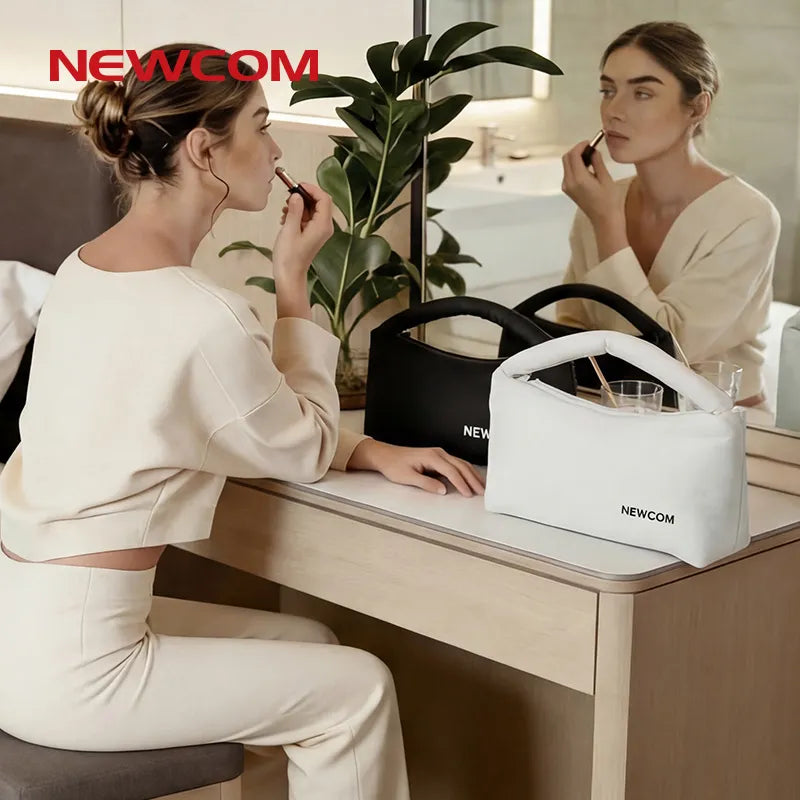 NEWCOM Travel Toiletry Bag - Waterproof Makeup Organizer & Wash Bag for Men & Women