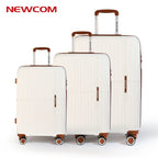NEWCOM white pp luggage 3 set
