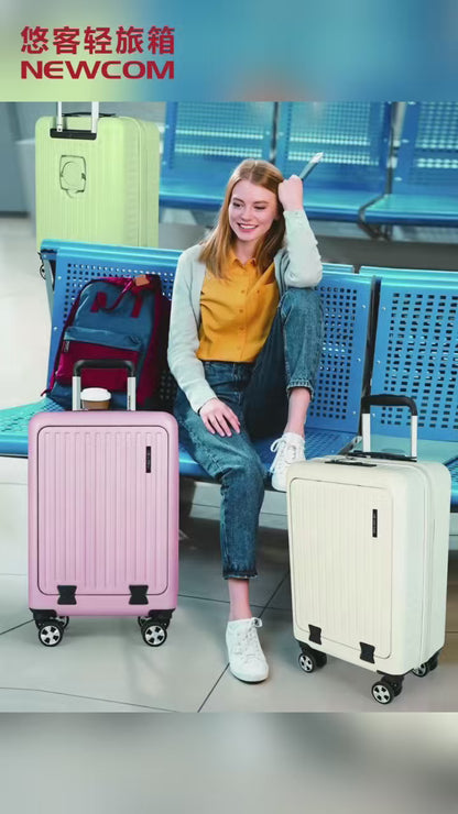 One click front opening Carry-on